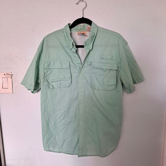 10,000 ft. above sea level Other - 10,000 ft. Above Sea Level Green button down shirt